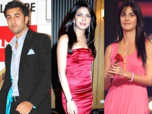 Ranbir Kapoor, Priyanka Chopra and Katrina Kaif